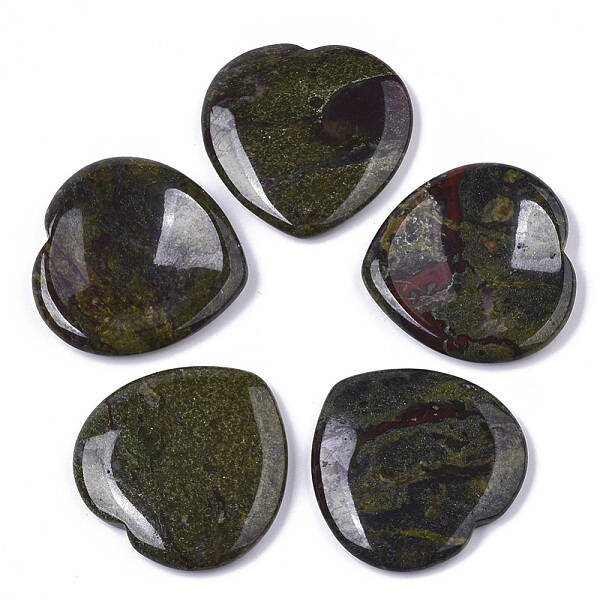 Natural Dragon Blood Thumb Worry Stone