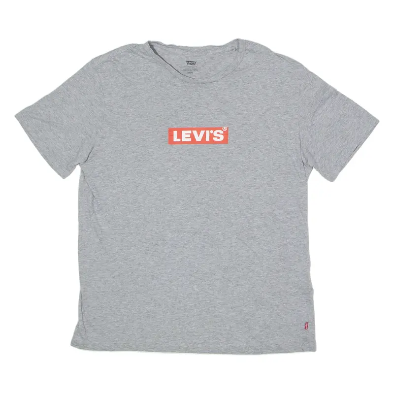 LEVI'S Mens T-Shirt Grey Crew Neck M