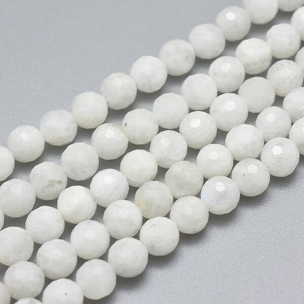 Natural Rainbow Moonstone Beads Strands