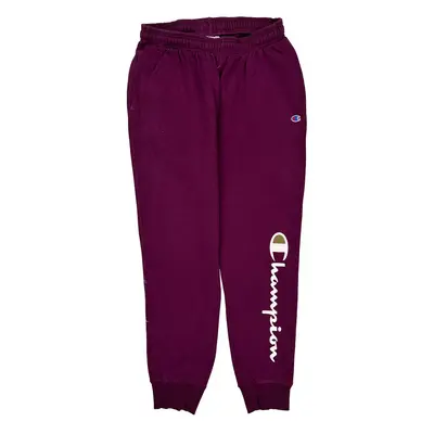Champion Slim Fit Joggers - Large Burgundy Cotton Blend
