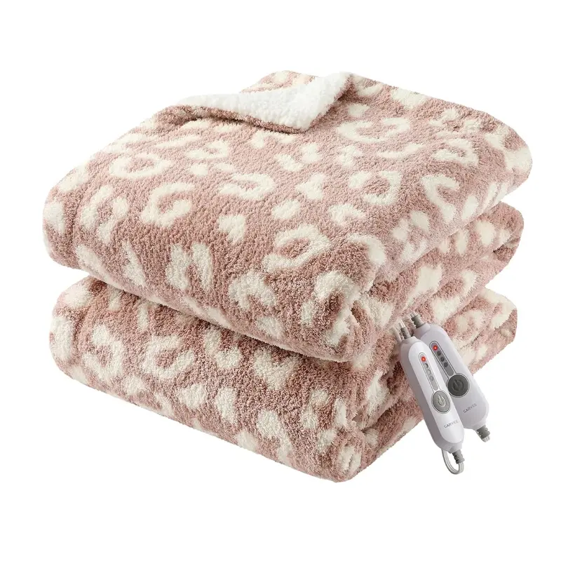 Garvee Heated Blanket Queen Size, Electric Blanket Dual Control Soft Double Sherpa with 4 Heating Levels & 10H Auto Off, Over...