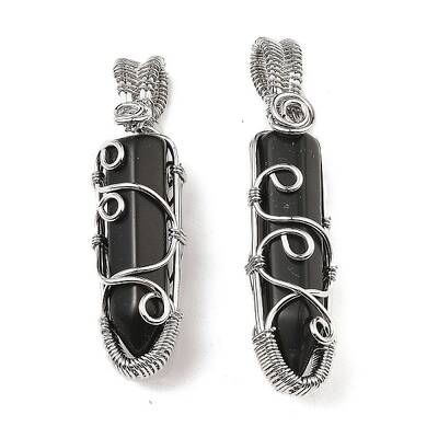 Natural Obsidian Pendants
