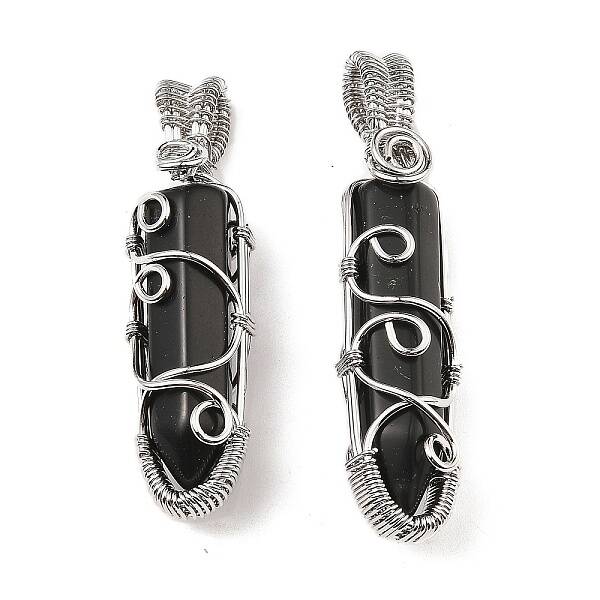 Natural Obsidian Pendants