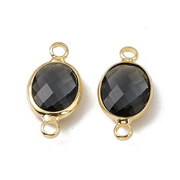 Transparent K9 Glass Connector Charms