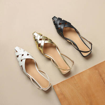 CHIKO Litzy Square Toe Block Heels Slingback Shoes