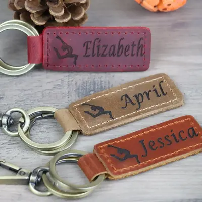 Personalized Gymnastic Keychains