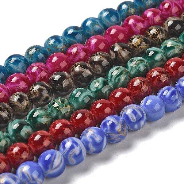 Baking Painted Glass Bead Strands
