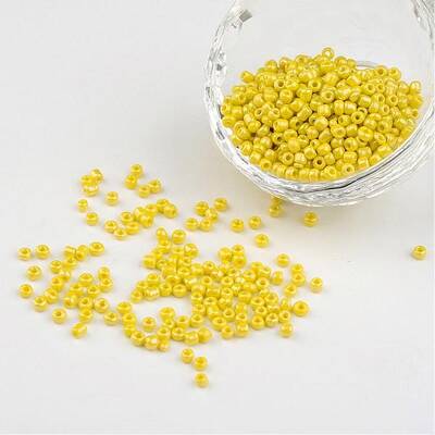 DIY Craft Beads 8/0 Opaque Colors Lustered Round Glass Seed Beads