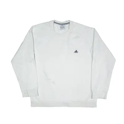 ADIDAS Sweatshirt White Mens XL