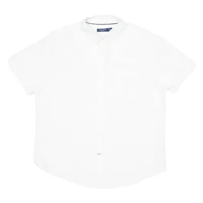 NAUTICA Slim Fit Mens Plain Shirt White XL