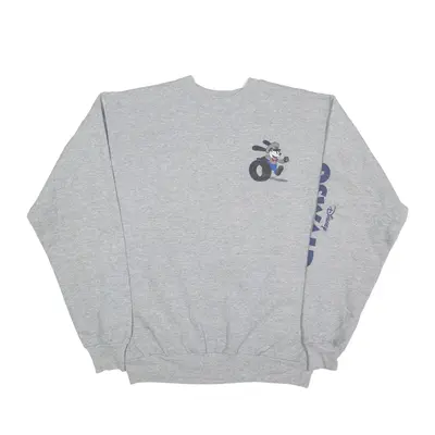 DISNEY Oswald The Unlucky Rabbit Sweatshirt Grey Mens S