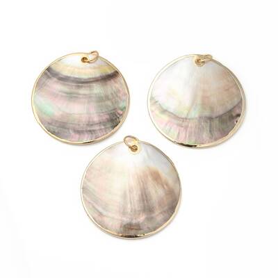 Natural Black Lip Shell Big Pendants