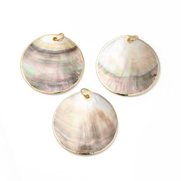 Natural Black Lip Shell Big Pendants
