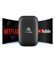 AutoSky Ai Box Lite Air - Wi-Fi and Bluetooth Connectivity, For iPhone & Androids, Requires Wired Apple CarPlay, Expandable S...