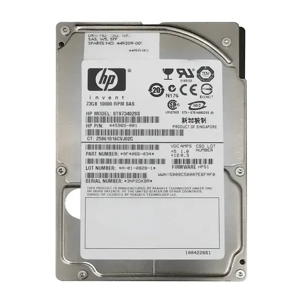 9F4066-034 Seagate 73GB 3Gb/s SAS 10000 2.5-inch 16MB Hard Drive