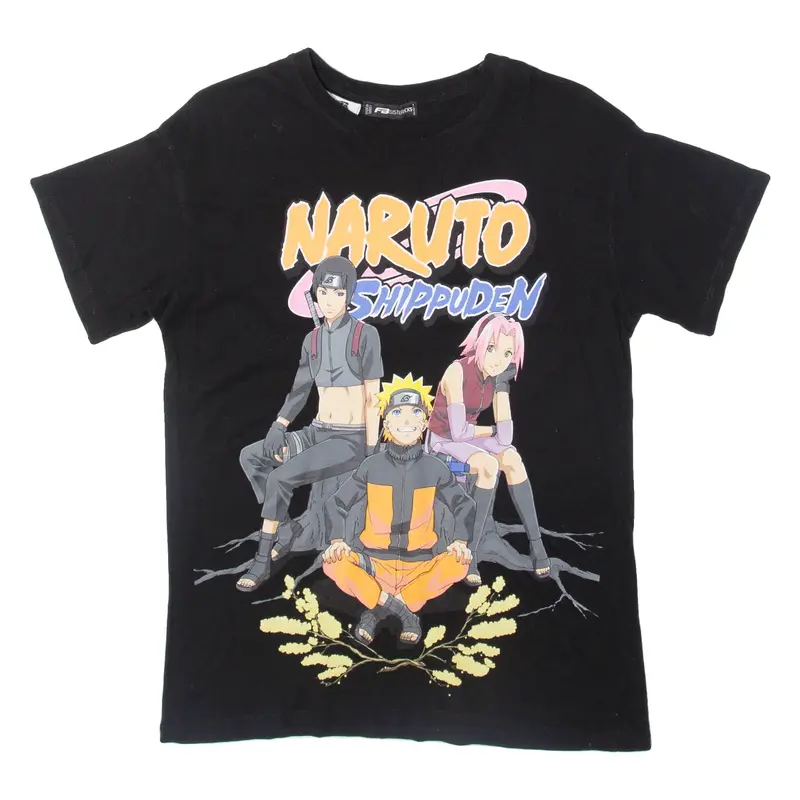 Naruto Mens T-Shirt Black XXS