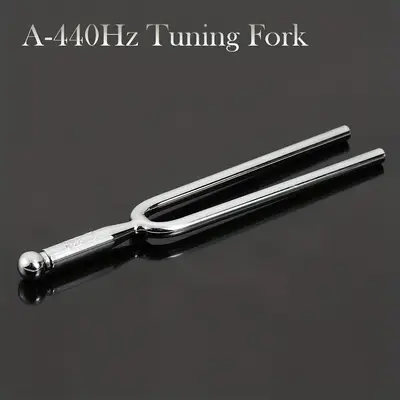 Standard A 440 Hz Tuning Fork, 1 Count Stainless Steel Musical Instrument Accessories, Violin Viola Cello A Tone Tuner, Music...
