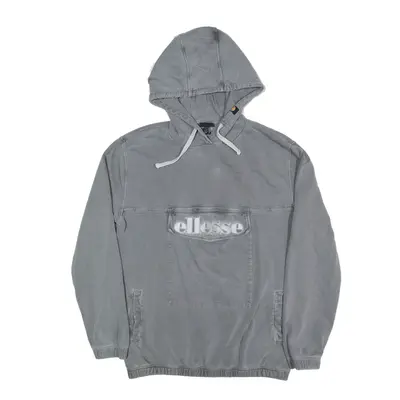 ELLESSE Hoodie Grey Pullover Womens UK 12