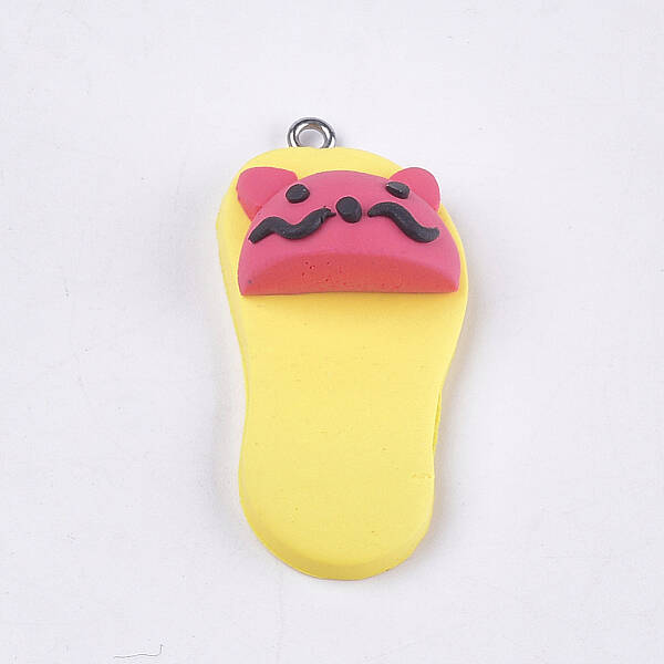 Handmade Polymer Clay Kitten Pendants