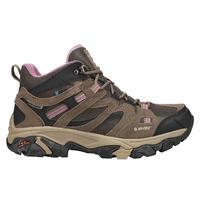 Hi-Tec Womens Apex Lite Mid Waterproof Round Toe Hiking Hiking Casual Boots Ankle Low Heel 1-2\