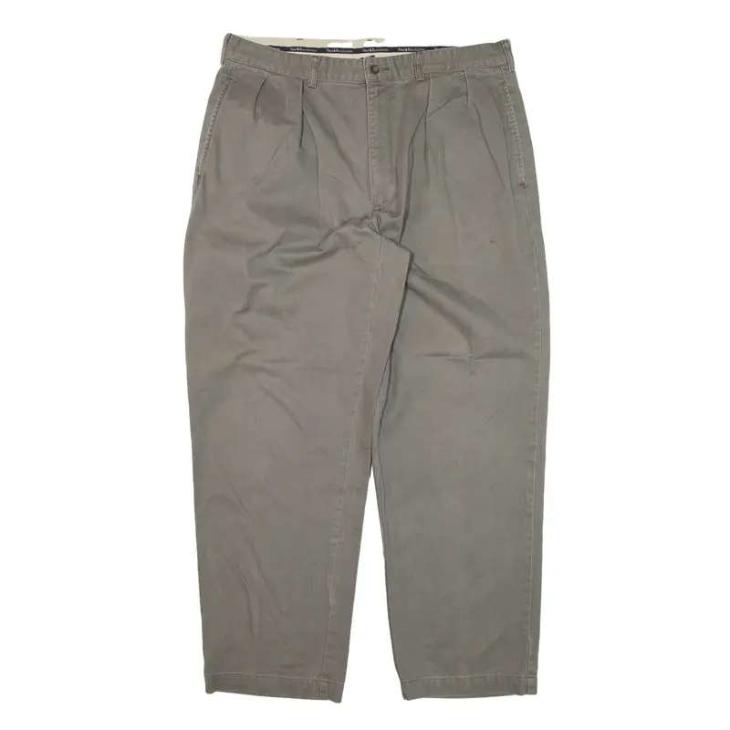 POLO RALPH LAUREN Chino Trousers Grey Relaxed Tapered Mens W36 L30