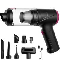 4 in 1 Handheld Car Vacuum Cleaner Cordless, 16000PA High Power Vacuum Cleaner & Air Duster, Adjustable Car Vacuum Cleaner wi...