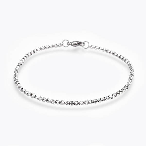 Tarnish Resistant 304 Stainless Steel Box Chain Bracelets