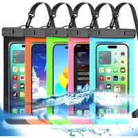 5 count Multicolor Universal Waterproof Phone Pouch, Large Phone Waterproof Case Dry Bag  Outdoor Sports for Apple iPhone,Sam...