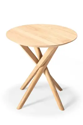 Round Cross Leg Side Table | Ethnicraft Mikado