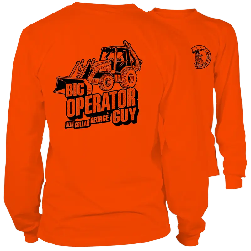 Blue Collar George Big Operator - Long Sleeve Safety Hi-Vis Shirt