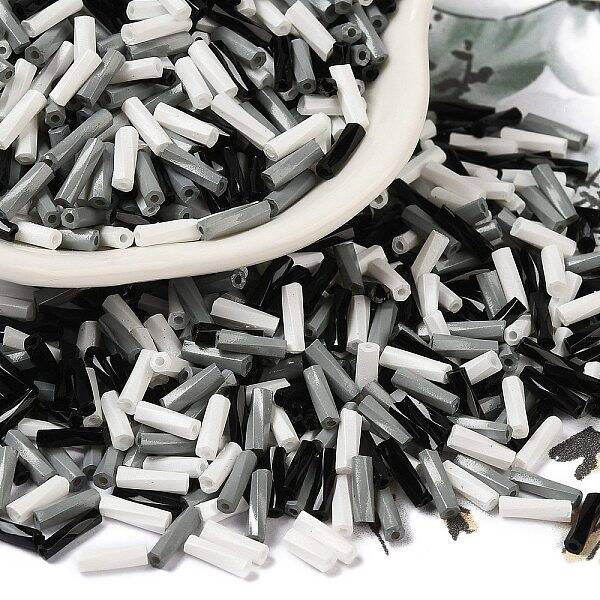 Baking Painted Glass Twist Bugle Beads