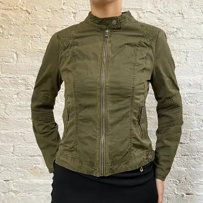 25 Degrees Jacket - Medium Khaki Cotton