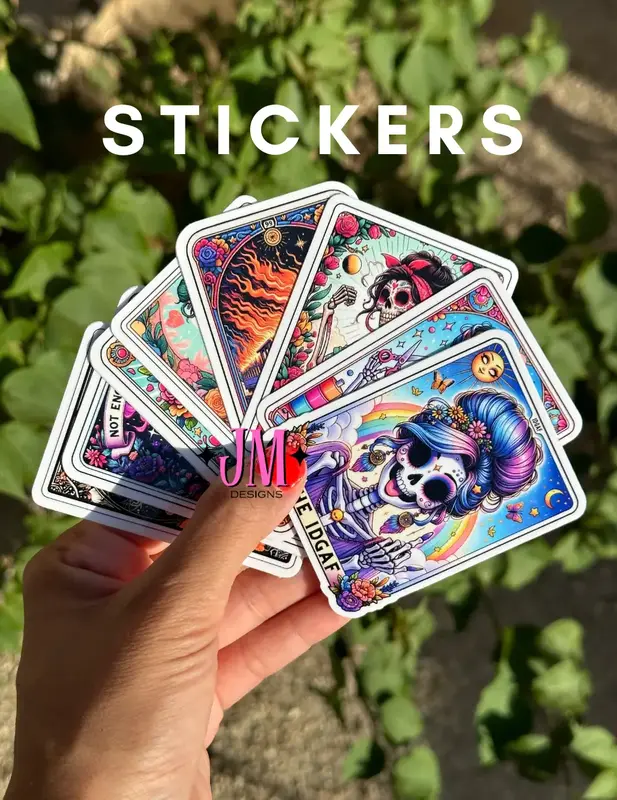 Tarot Card Waterproof Vinyl Sticker