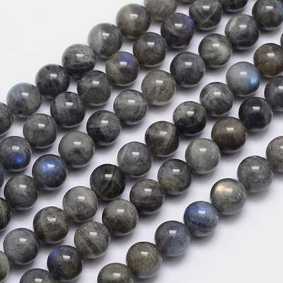 Natural Labradorite Round Bead Strands