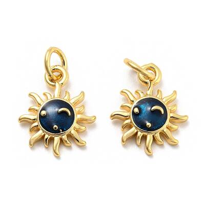 Brass Enamel Pendants