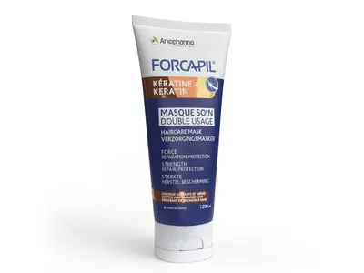 ArkoPharma Forcapil Keratin+ - Double Use Treatment Mask - Broken & Damaged Hair 200 ml