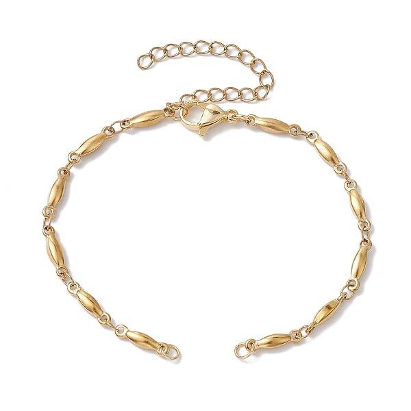 304 Stainless Steel Bar Link Chain Bracelet Making