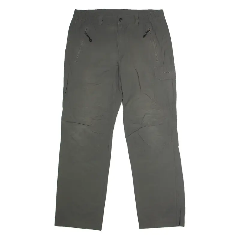 TREVOLUTION Outdoor Mens Trousers Grey Regular Straight W34 L30