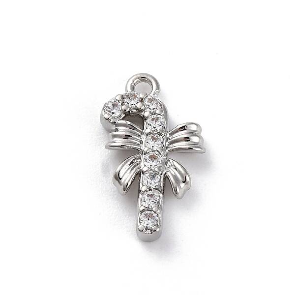 Christmas Series Brass Micro Pave Cubic Zirconia Pendants