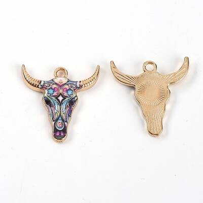 Zinc Alloy Enamel Pendants