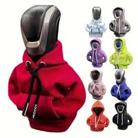 Car Gear Shift Cover, Hoodie Shaped Car Gear Shift Knob Protective Cover, Universal Car Interior Decoration Accessories for W...