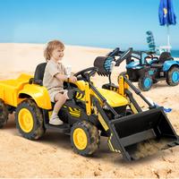 EROMMY 12V Ride-On Bulldozer for Kids – Electric Vehicle with Front Loader, Horn, Lights, Music, Parental Control, Safety B...