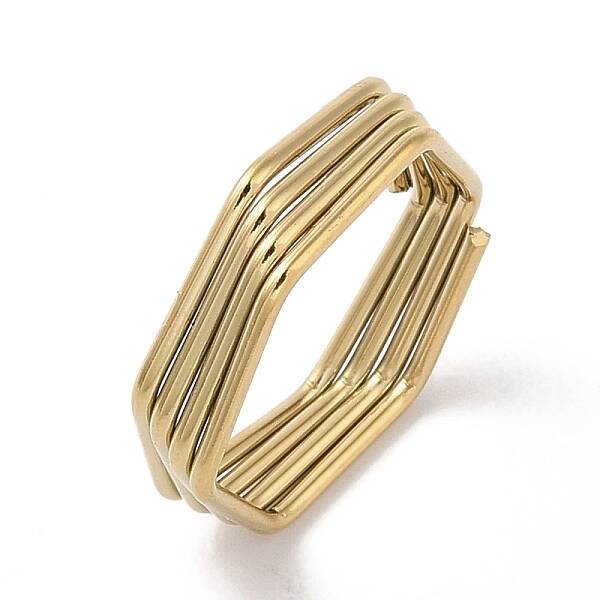 Ion Plating(IP) 304 Stainless Steel Finger Rings for Women