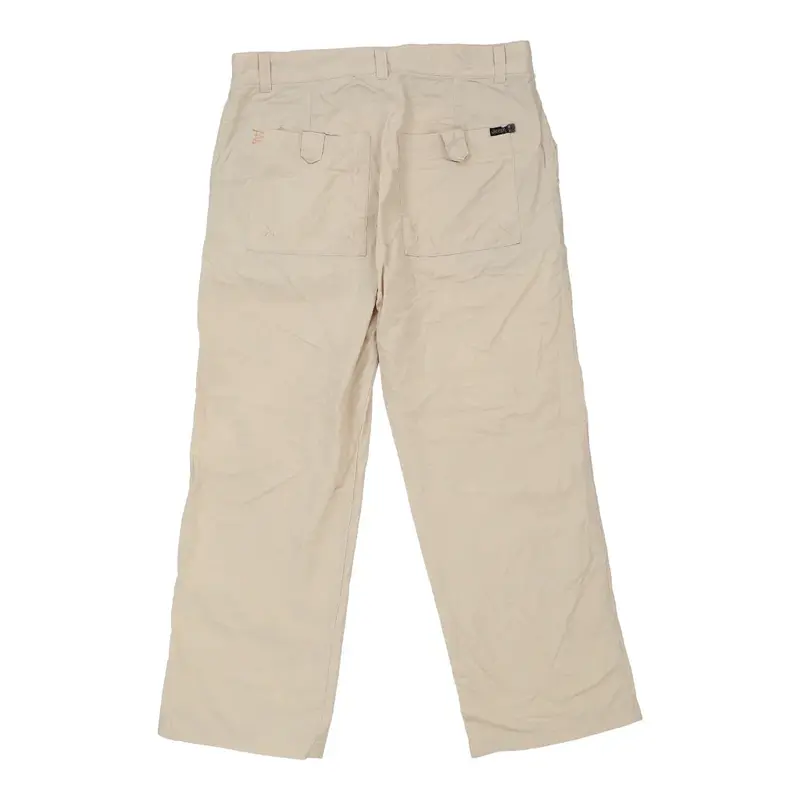 Jeep Trousers - 32W 28L Beige Cotton Blend