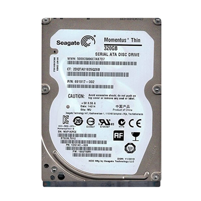691917-002 HP 320GB 5400RPM SATA 6Gb/s 16MB Cache 2.5-Inch Hard Drive
