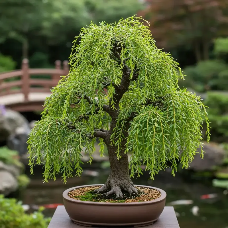 Bonsai Dwarf Weeping Willow Tree - Large Thick Trunk Cutting - Ready to Plant - Get a Rare Dwarf Bonsai Tree Very Fast