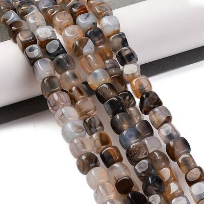 Natural Dragon Veins Agate Beads Strands