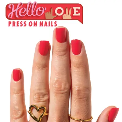 Hello Love Press-On Nails: Short Square