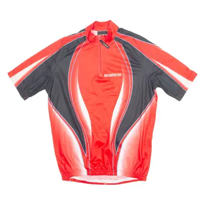 PROLINE Cycling Mens Jersey Red 1/4 Zip S