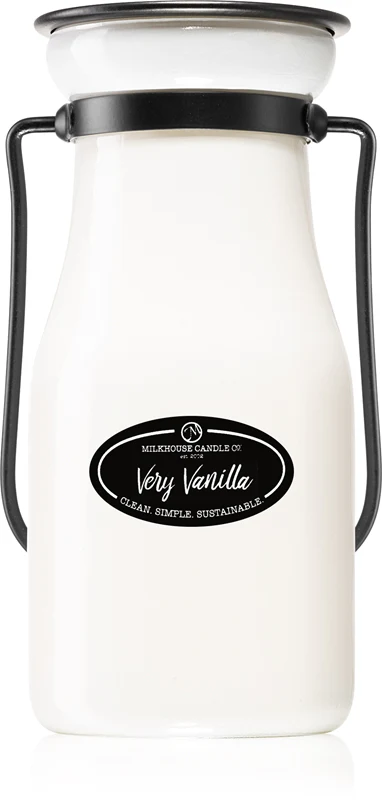 Milkhouse Candle Co. Creamery Very Vanilla scented candle Milkbottle 227 g